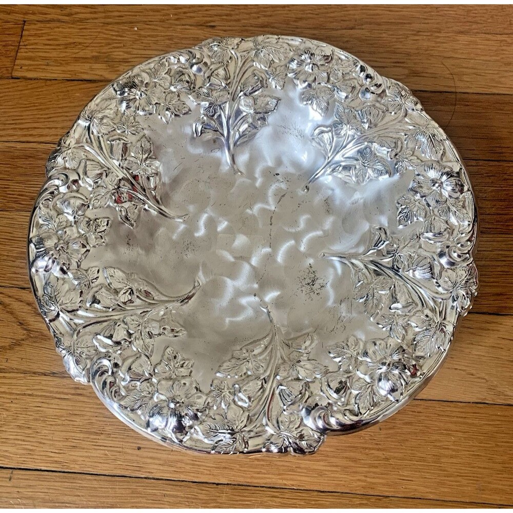 Vintage Plated Floral Serving Tray – Tarnish Resistant, WMF IKORA?